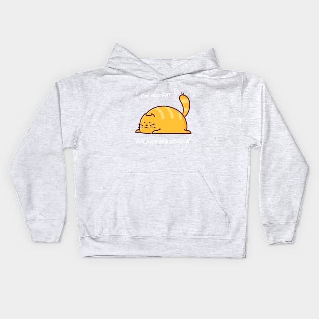 I'm not fat! Kids Hoodie by zoljo